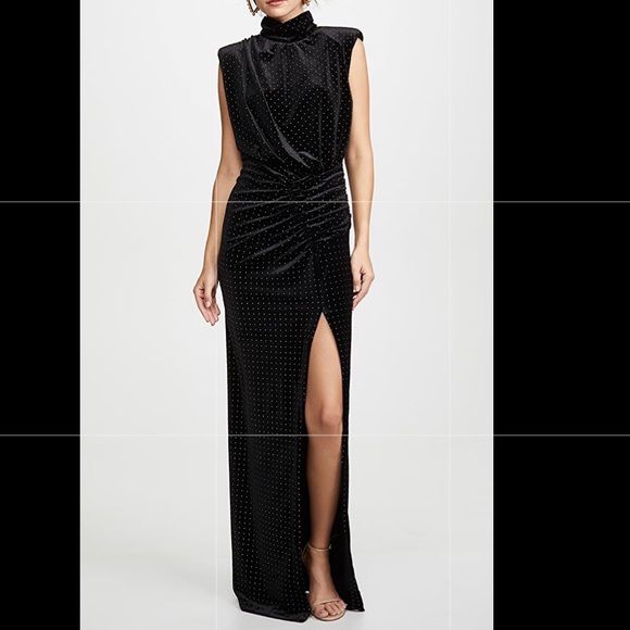 Ronny Kobo Dresses & Skirts - NWT Ronny Kobo Black Velvet Vennette Dress sz XS